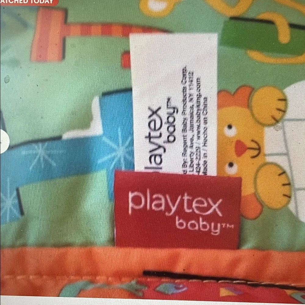 My 1st ABCD Book Baby Toddler Fabric Book Alphabet Crinkle - Playtex